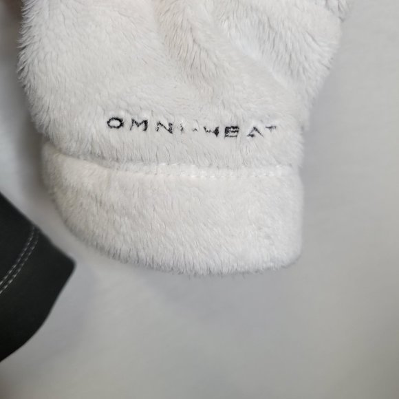 Columbia Women's Small Jacket White Fleece Green Full Zip - Picture 6 of 15